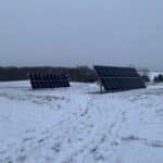 Farming solar energy panels at a horse ranch