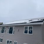 Solar energy panels on new home construction